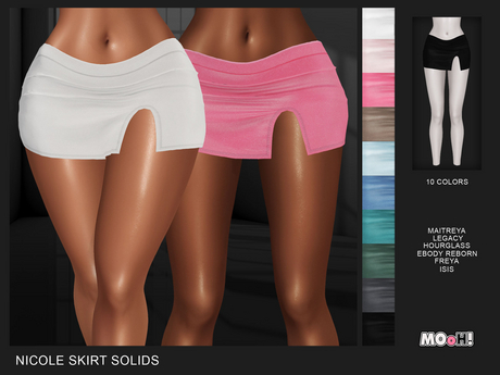 Second Life Marketplace - MOoH! Nicole skirt solids (Add)